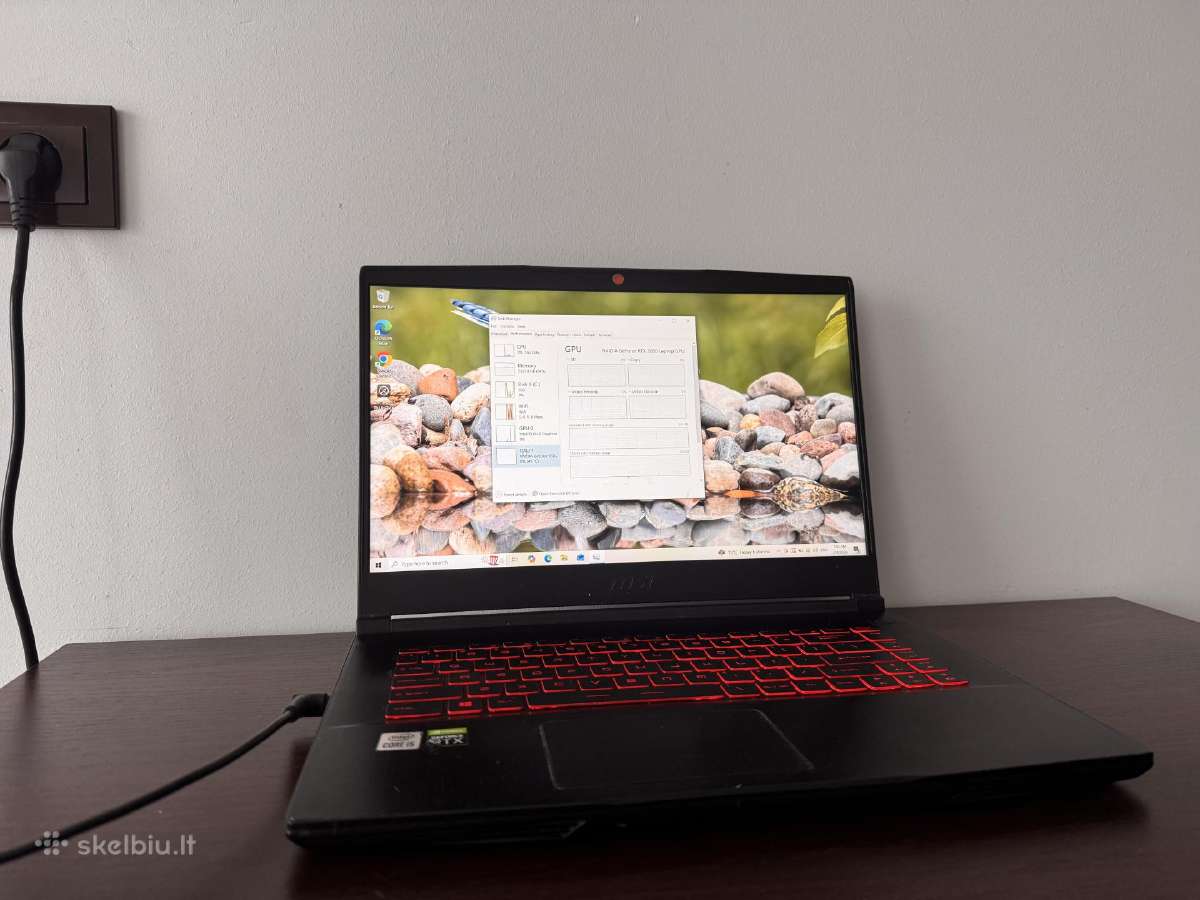 Žaidimų kompiuteris Msi Rtx 3060 i5-10500h - nuotraukos Nr. 2