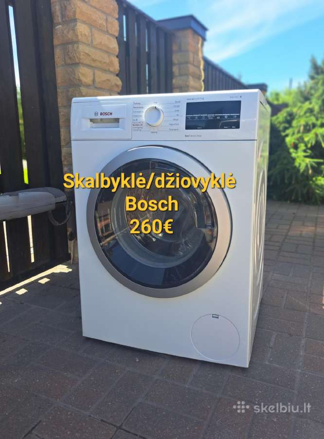 Skalbyklė/džiovyklė Bosch