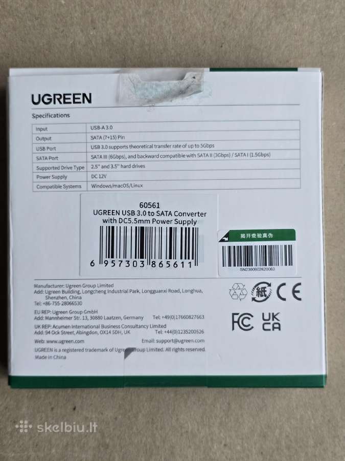 Kietasis diskas SSD Crucial 240gb ir Sata kabelis - nuotraukos Nr. 5