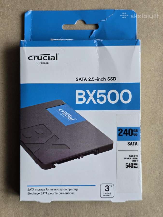 Kietasis diskas SSD Crucial 240gb ir Sata kabelis - nuotraukos Nr. 2