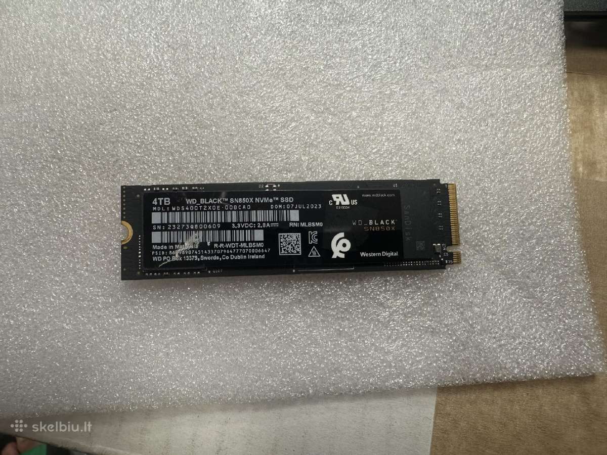 4tb Wd Black Sn850x SSD