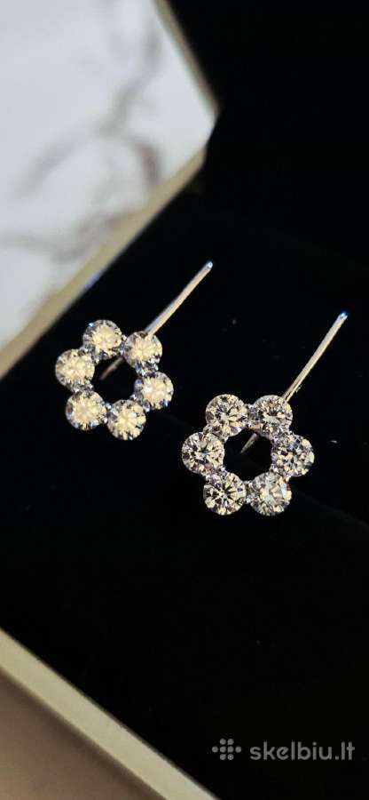 Auksiniai auskarai su deimantais – 2.08 ct - nuotraukos Nr. 4