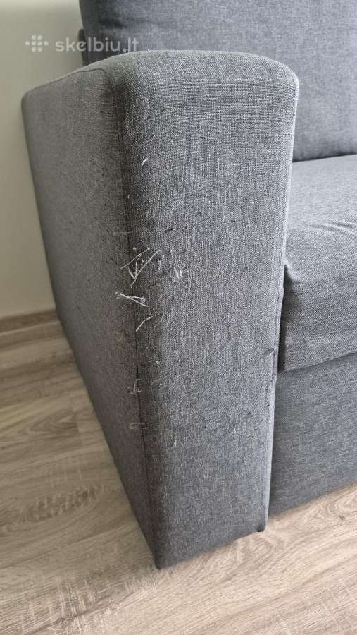 Parduodama naudota kampinė sofa-lova su patalynės - nuotraukos Nr. 4