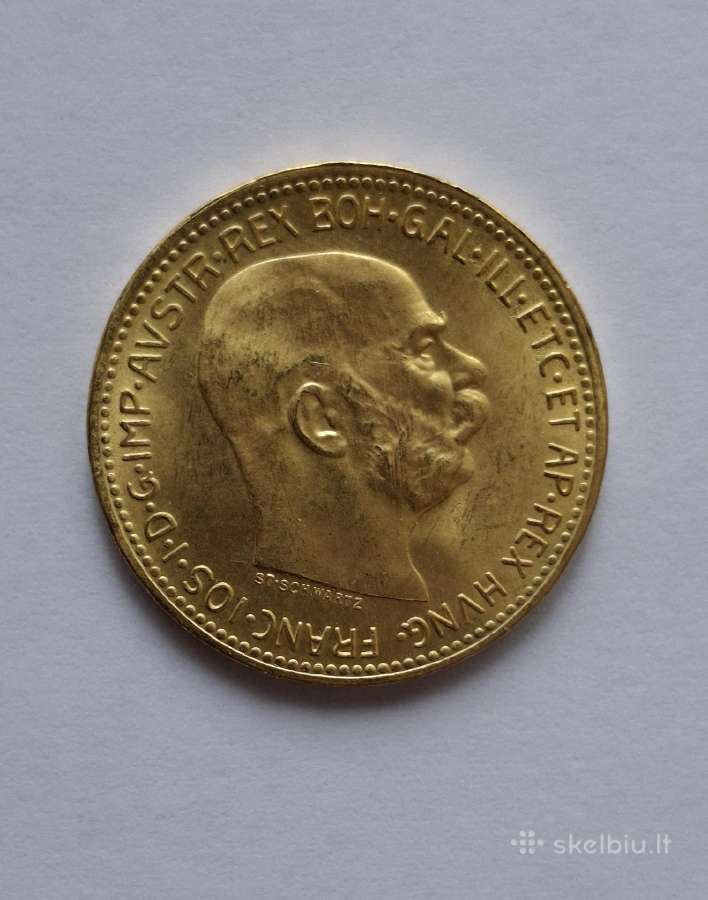 Auksinė Austrų 20 kronų 1915m. - nuotraukos Nr. 2