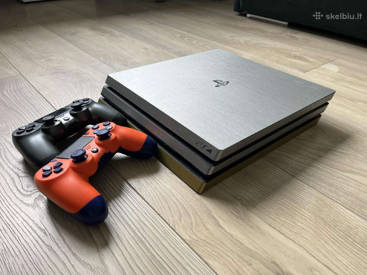 Playstation 4 Pro, 1tb, 2 Sony Dualshock pulteliai