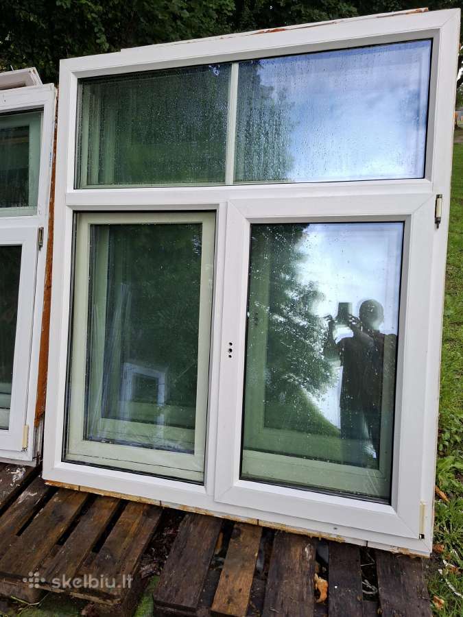 Naudoti plastikiniai langai