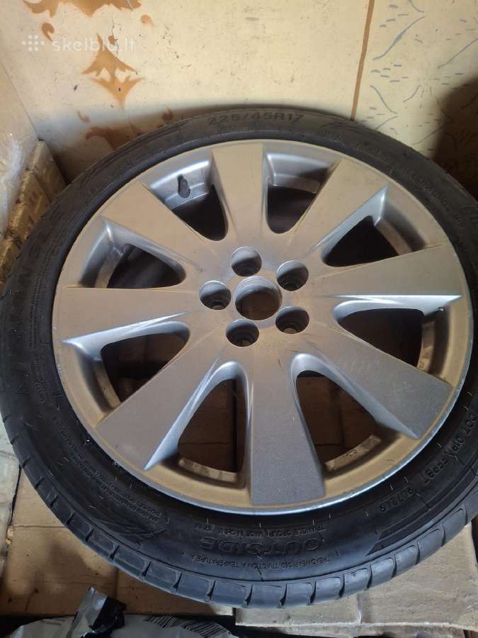 Toyota 4vnt R17 ratlankiai su vasarinėmis padangom - nuotraukos Nr. 5