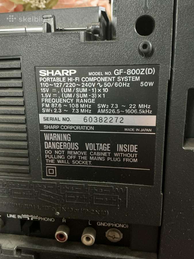 Sharp Gf-800z(d) - nuotraukos Nr. 3