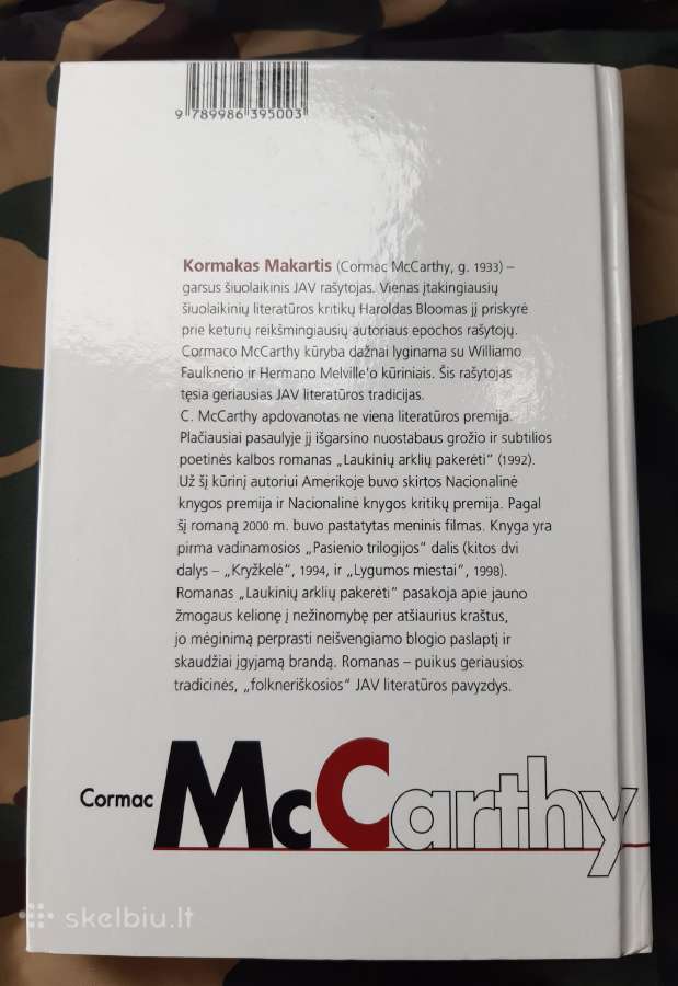 Cormac Mccarthy "Laukinių arklių pakerėti" - nuotraukos Nr. 2