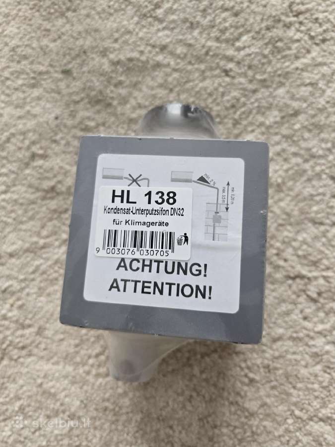 Potinkinis sifonas Hl kondensato nuvedimui, Hl138