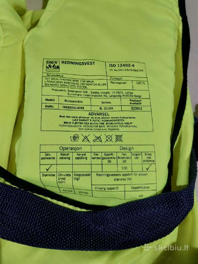 Dvi kokybiškos gelbėjimo liemenės su švilpukais - nuotraukos Nr. 6