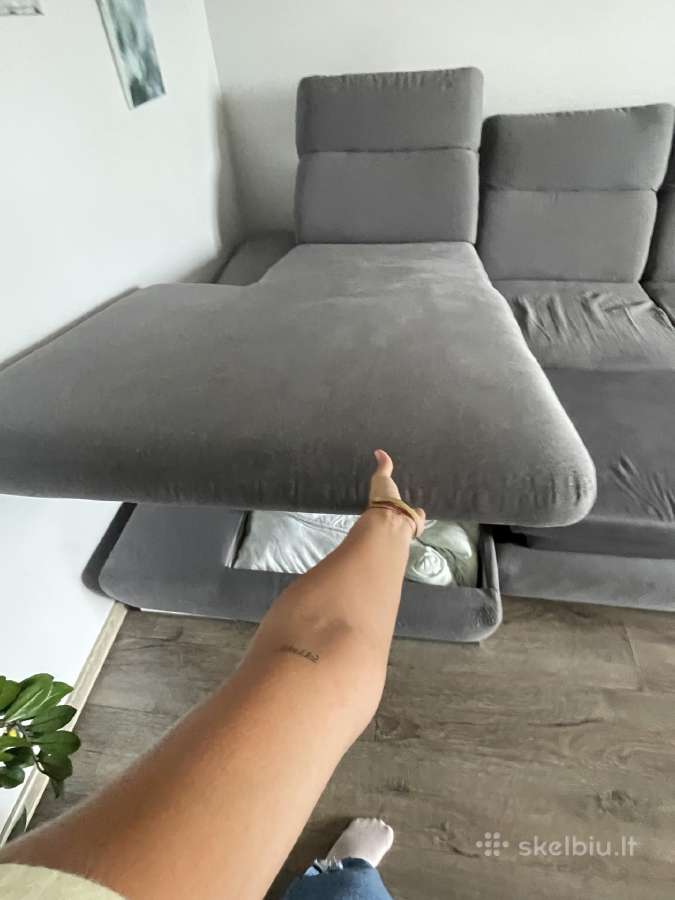 Kampinė sofa lova - nuotraukos Nr. 4