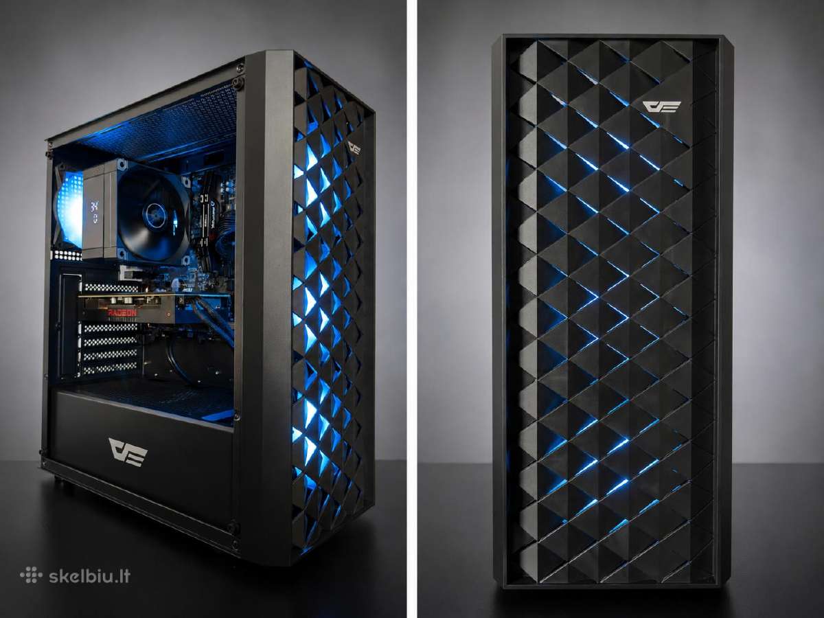 Ryzen 5 4500+rx 6600 XT žaidimų kompiuteris pigiai