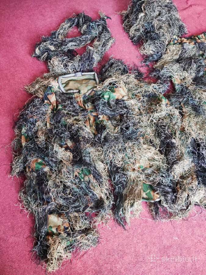 Maskuojantis kostiumas ghillie suit medžioklei