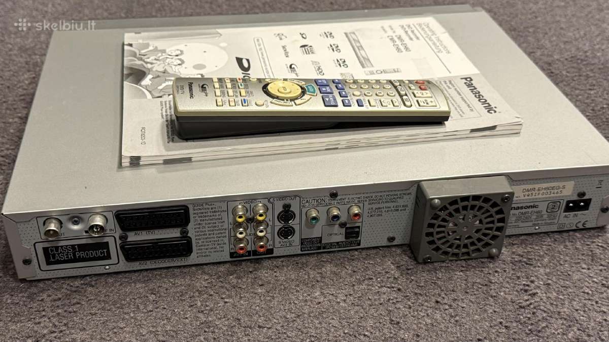 Panasonic dmr-eh60 su HDD - nuotraukos Nr. 2