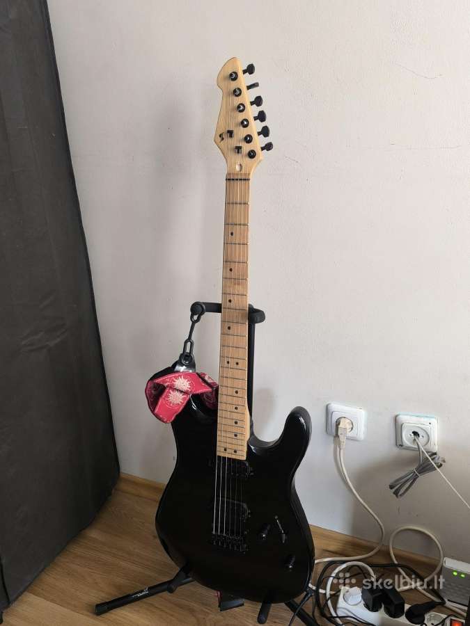 Elektrinė gitara Stagg Sem-two Bk - nuotraukos Nr. 3