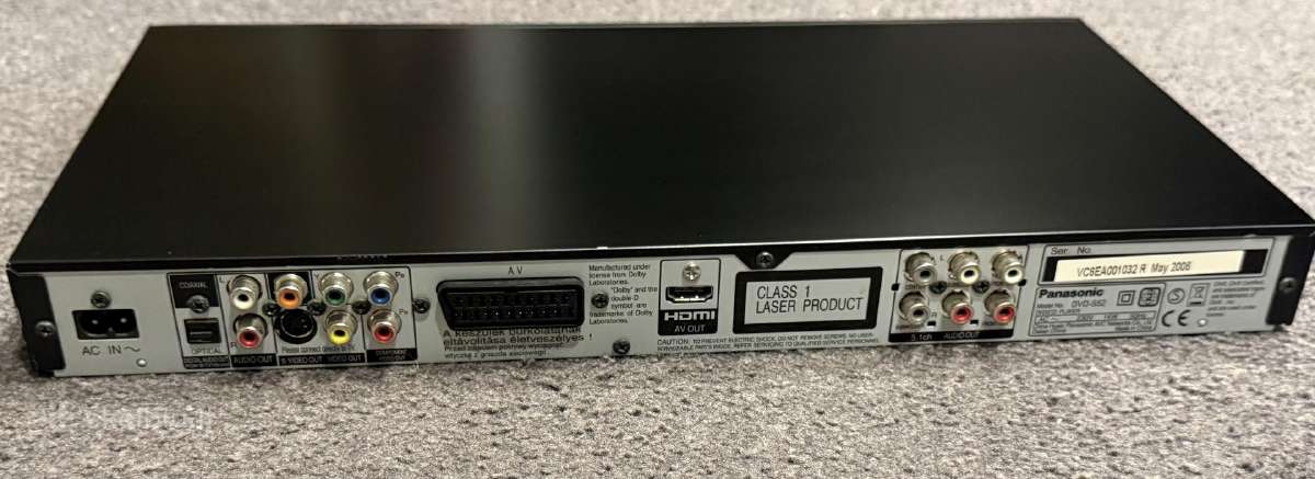 Panasonic dvd-s52 CD/dvd leistuvas - nuotraukos Nr. 2