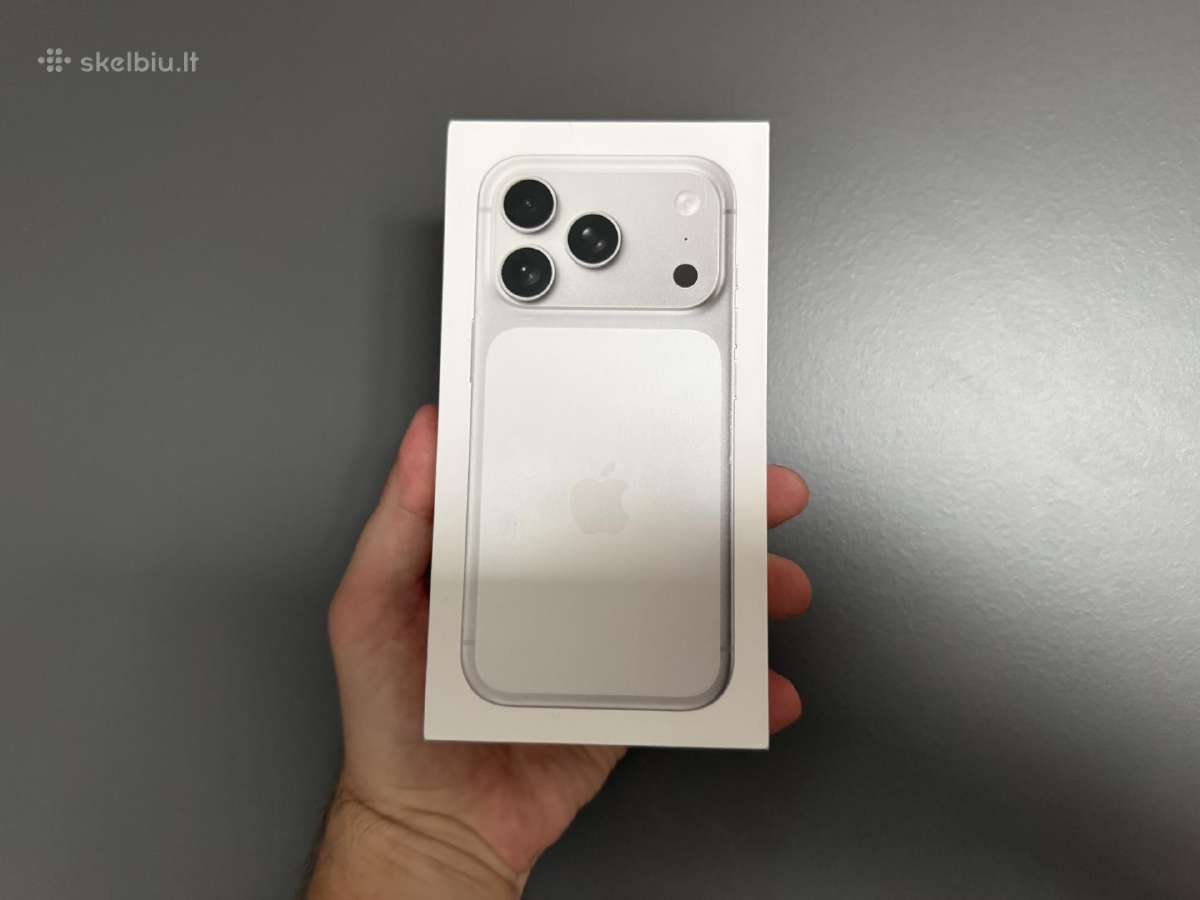 Naujas iPhone 17 Pro Max 512gb silver