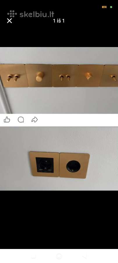Zalvarines rozetes ir jungtukai