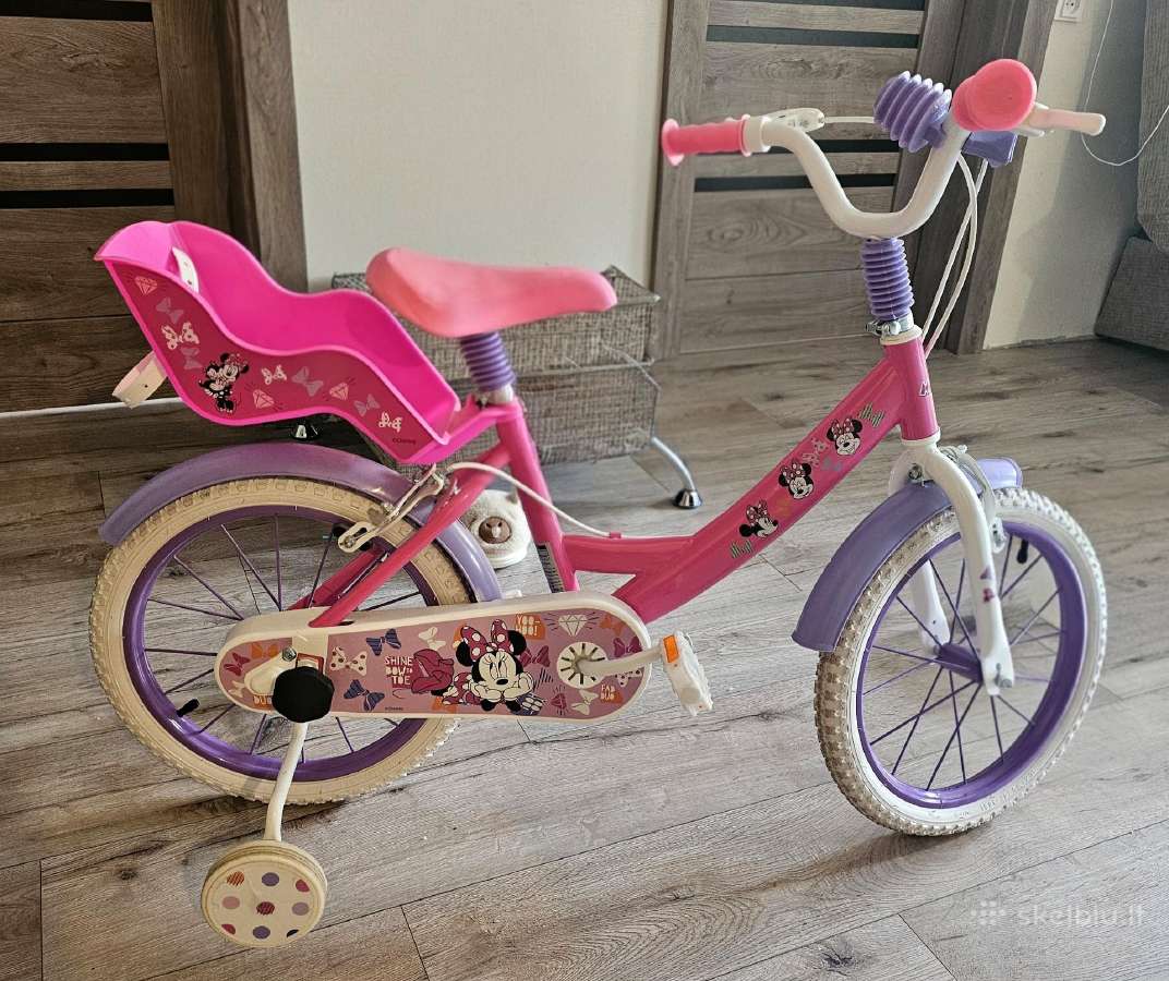 Vaikiškas dviratukas 16", Disney Junior Minnie