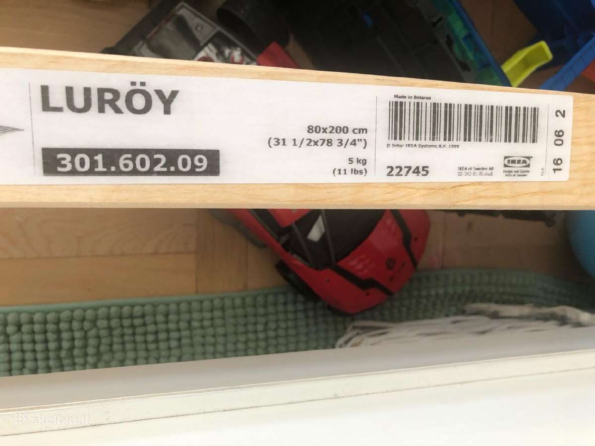Ikea Lova Sundvik su grotelėmis (80x200) - nuotraukos Nr. 4