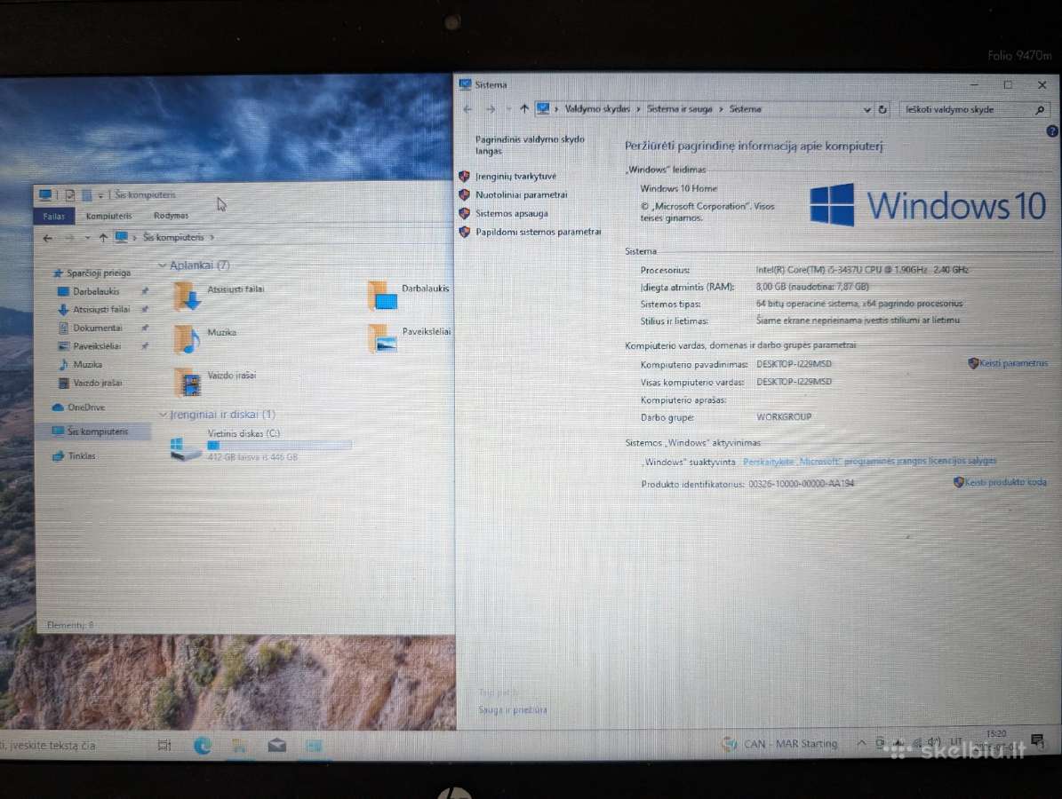 Hp Folio 9470m + ausinės dovanų! - nuotraukos Nr. 3
