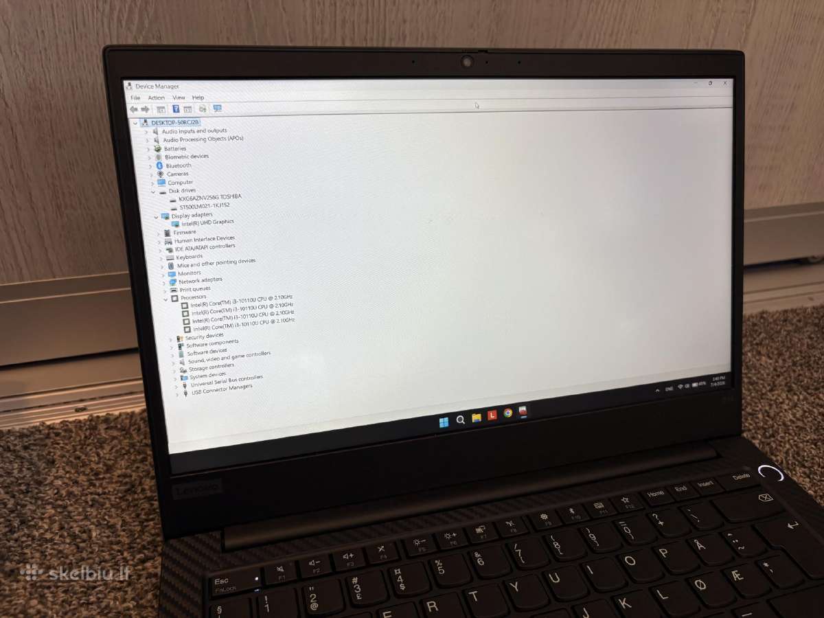 Lenovo Thinkpad E14 Gen1 - nuotraukos Nr. 4