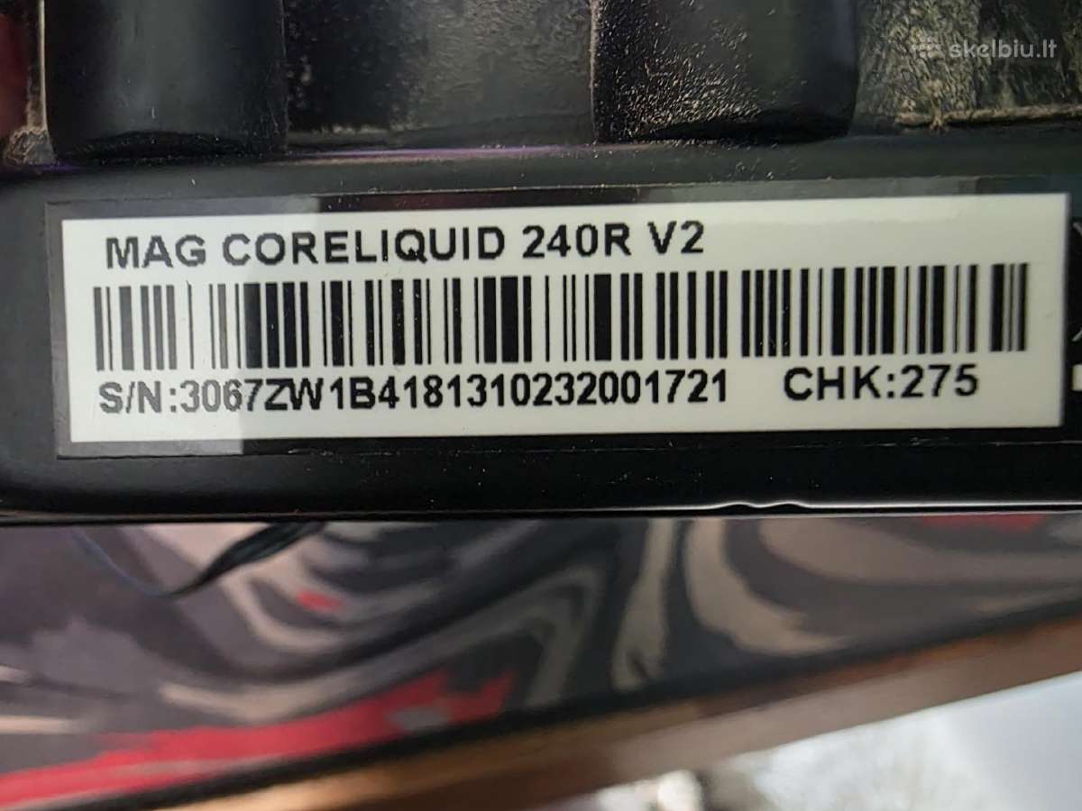 Cpu Cooler Msi Mag Coreliquid 240r V2 - nuotraukos Nr. 2
