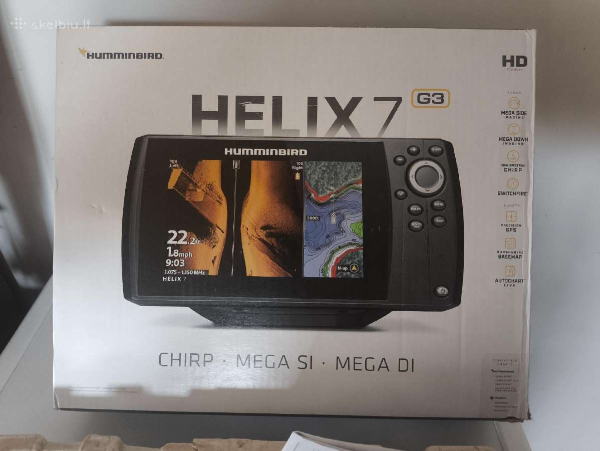 Echolotas Humminbird Helix 7 Chirp Mega Si GPS G3 - nuotraukos Nr. 7