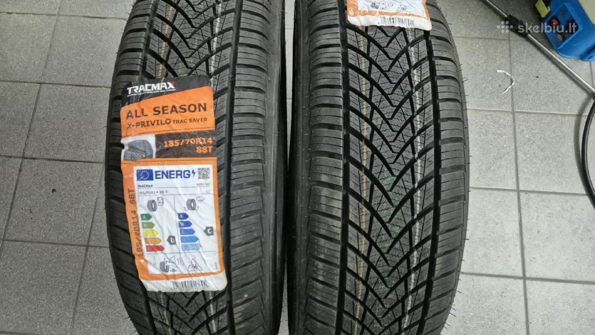 Dvi visasezoninės 185/70 R14 Tracmax