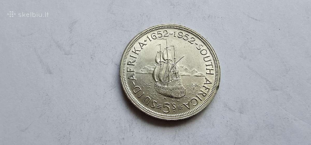 1952 5 silingai Afrika Unc - nuotraukos Nr. 2