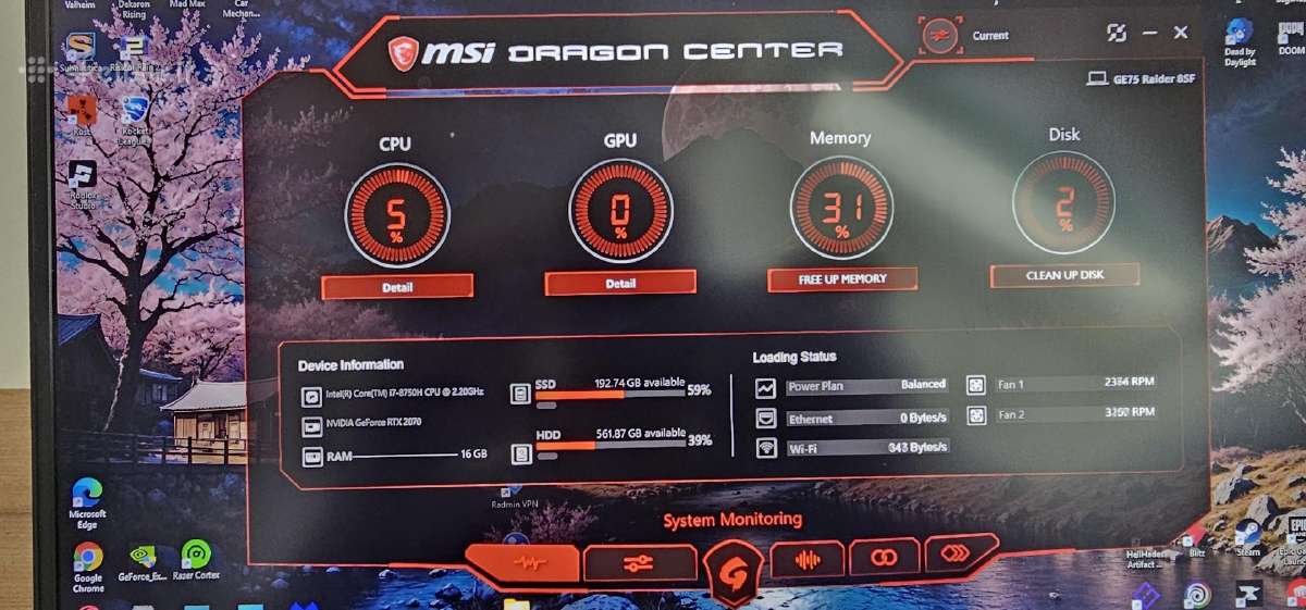 Parduodamas Msi Ge75 Raider 8sf žaidimų nešiojamas - nuotraukos Nr. 5