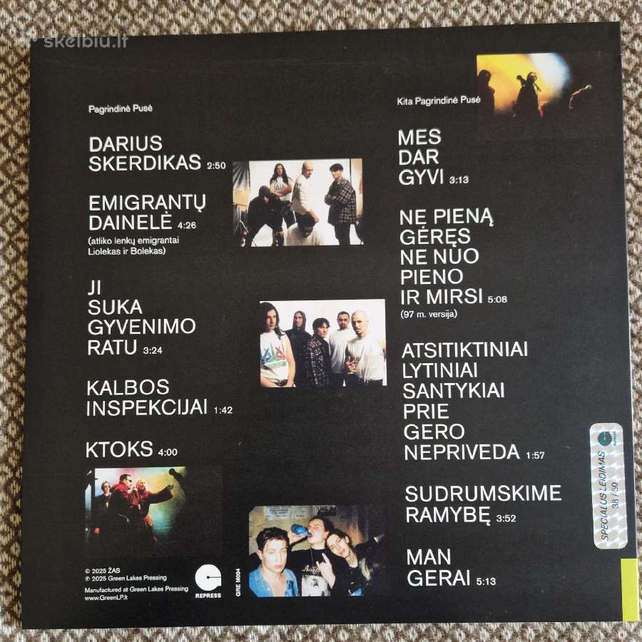 Žas - Dozė / Vinyl Lp on Red Marble Signed Autogra - nuotraukos Nr. 2
