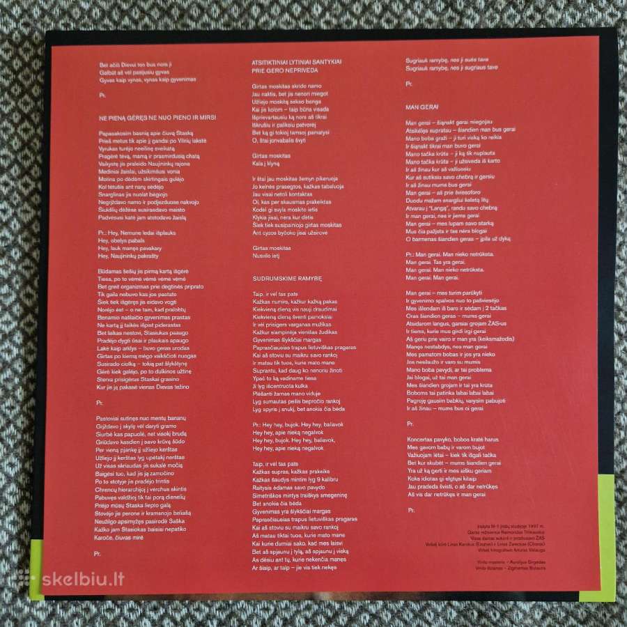 Žas - Dozė / Vinyl Lp on Red Marble Signed Autogra - nuotraukos Nr. 4