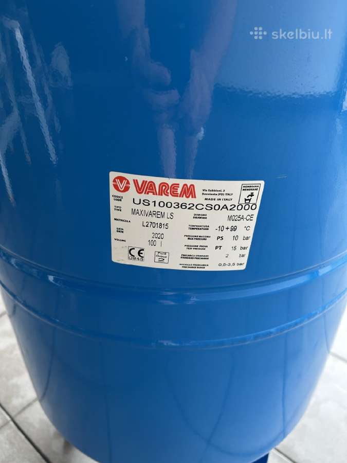 Hidroforo talpa Varem 100ltr su rele