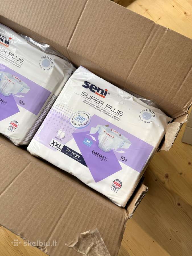 Sauskelnės suaugusiems XXL Seni 6 vnt.