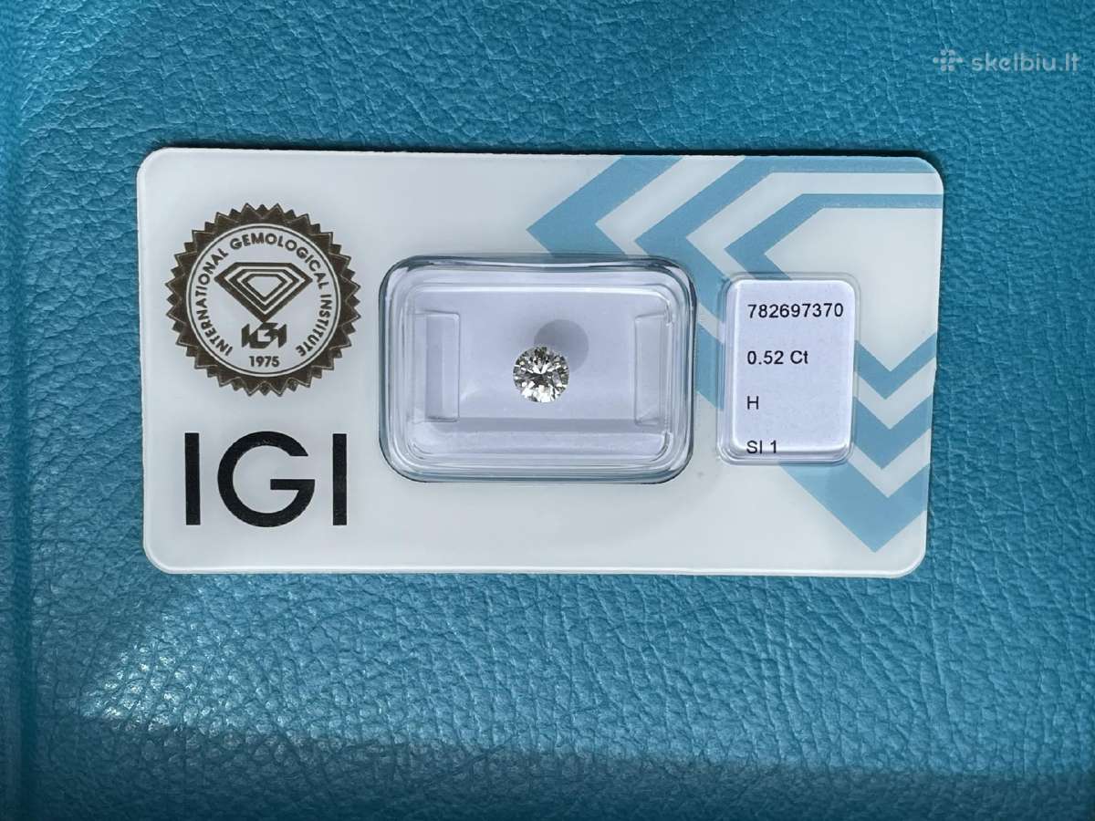 0.52ct natūralus deimantas H Si1