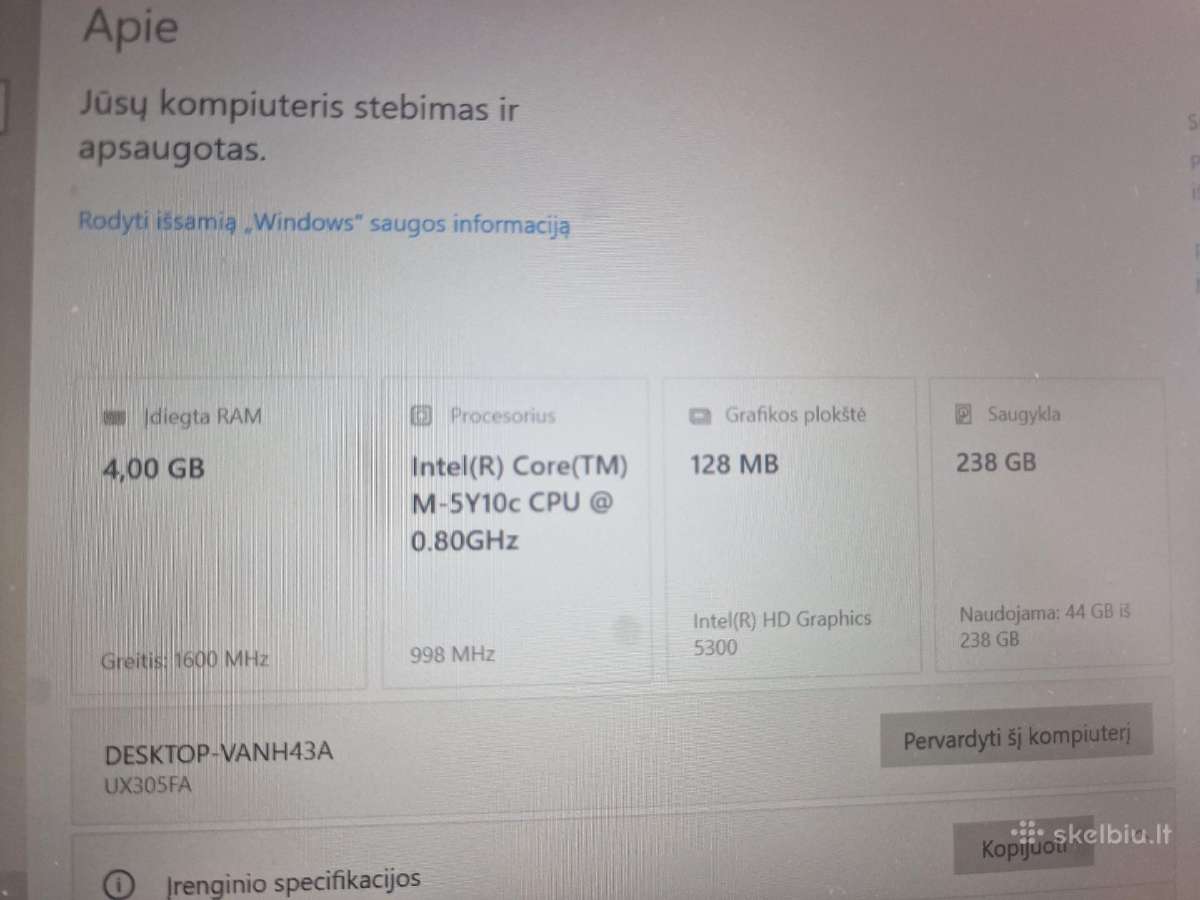 Asus Zenbook Ux305fa
