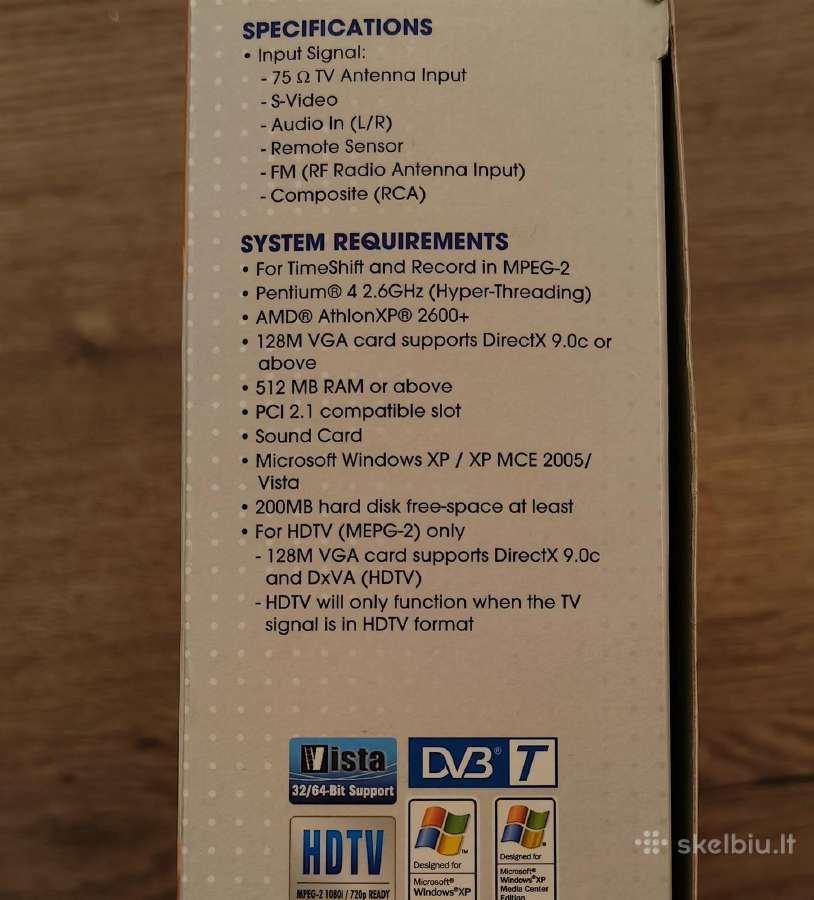 Kompiuterinis TV imtuvas Avertv Hybrid+fm Pci - nuotraukos Nr. 7