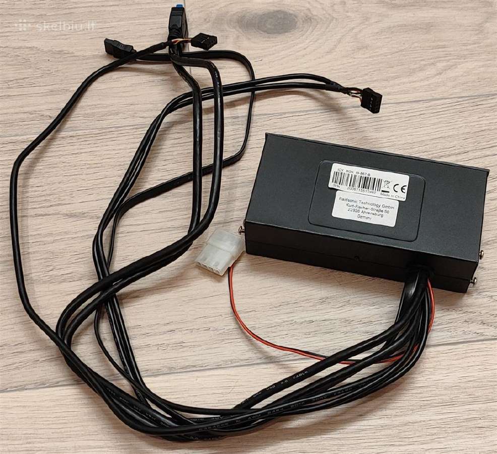 Usb, Sata jungčių panelė su kortelių skaitytuvu - nuotraukos Nr. 3