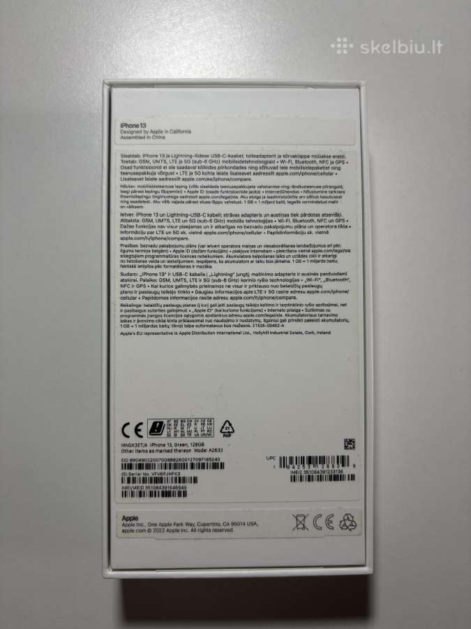iPhone 13 128gb - nuotraukos Nr. 4