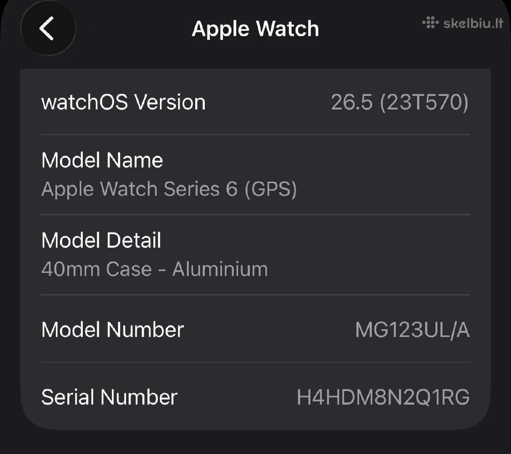 Apple watch Series 6 - nuotraukos Nr. 3