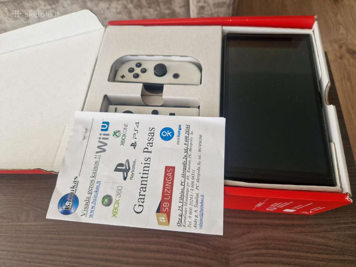 Nintendo Switch Oled 64 GB. - nuotraukos Nr. 3