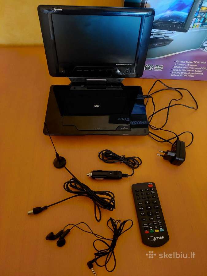 Nešiojamas 9 LCD TV Dvd CD Usb Sd - nuotraukos Nr. 4