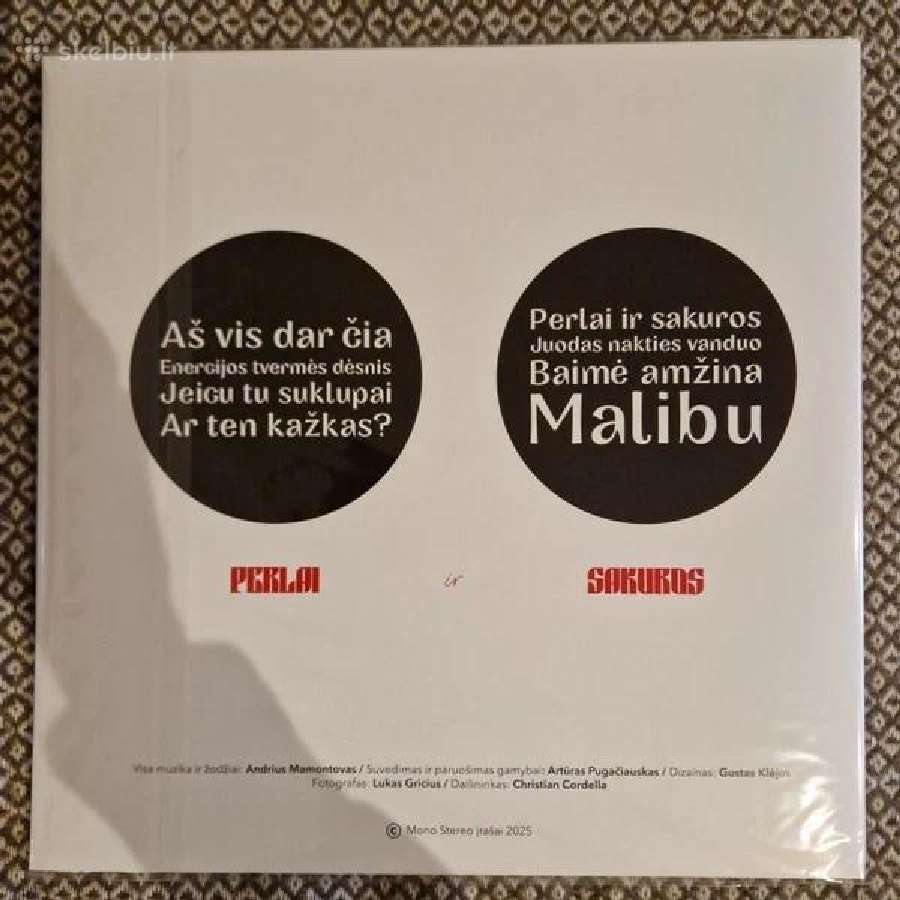 Andrius Mamontovas – Perlai Ir Sakuros / Vinyl Lp - nuotraukos Nr. 3