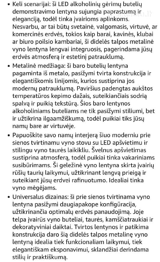 Sieninė vyno lentyna,vyno stovas - nuotraukos Nr. 3