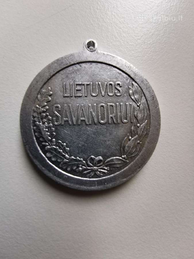 Orginalus savanorio medalis, bandomasis variantas - nuotraukos Nr. 2