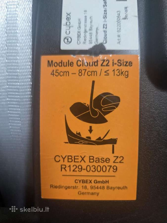 Cybex Cloud Z2 i-size + Base z2 360 Isofix - nuotraukos Nr. 14