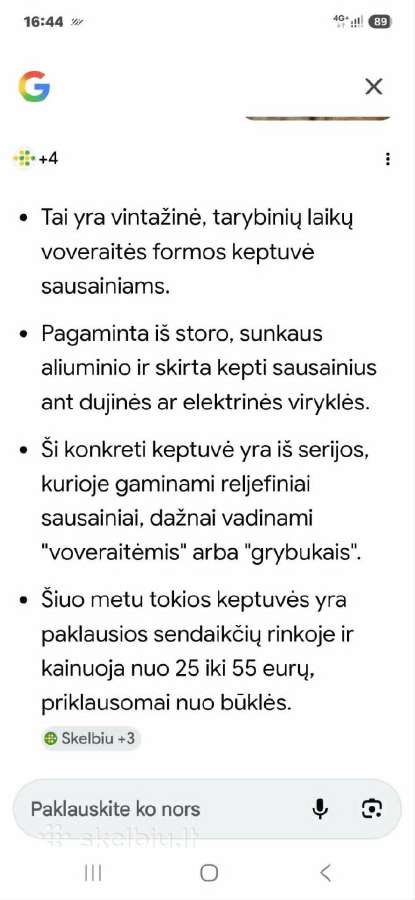 Keptuvė - nuotraukos Nr. 4