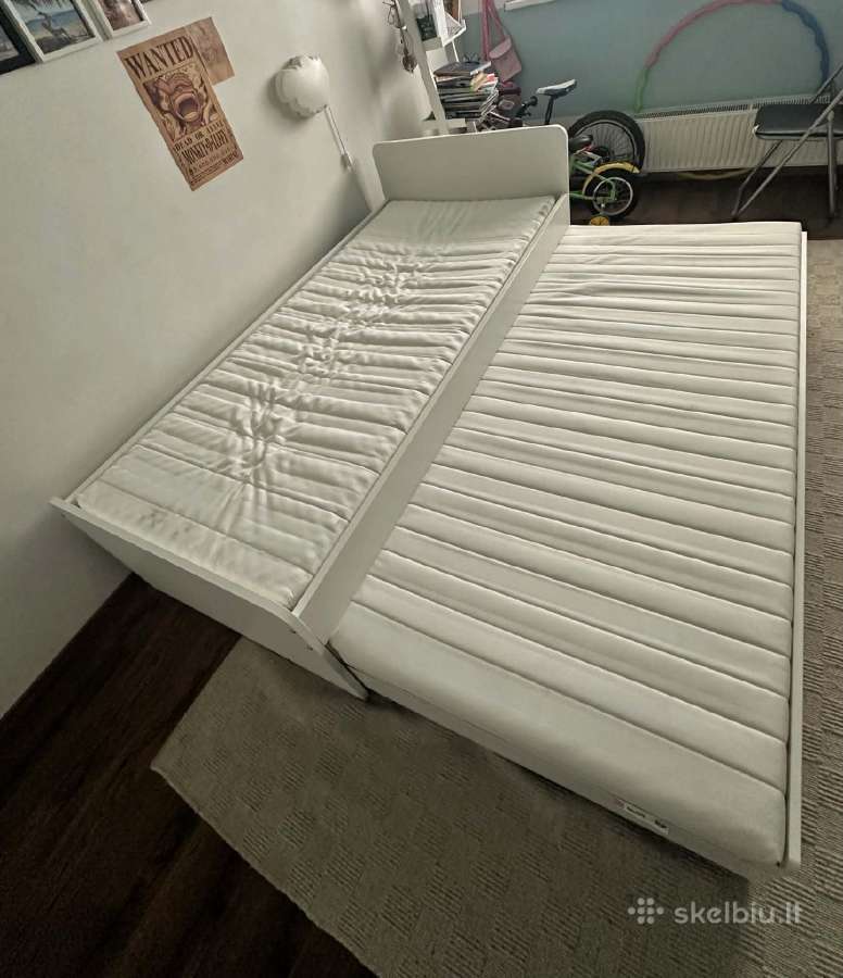 Ikea Släkt vaikiška lova su 2 čiužiniais